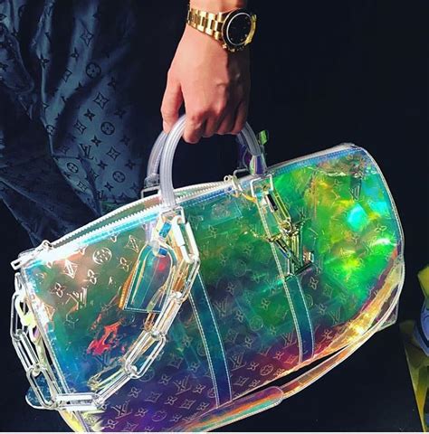 rainbow clear perspex louis vuitton bag holographic|Louis Vuitton transparent bag.